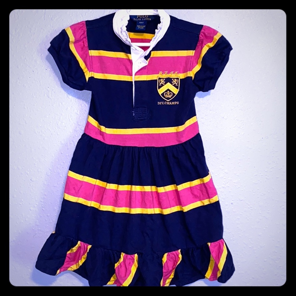Ralph Lauren Polo Girls 4/4T Striped Dress